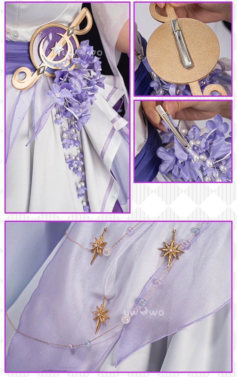 PRE SALE UWOWO Robin Cosplay Game Honkai Star Rail Fanart Robin Wisteria Gown Cosplay Costume Halloween Costume
