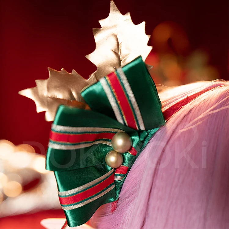 IN STOCK Elysia Cosplay Costume Game Honkai Impact 3rd【S-2XL】DokiDoki-R Women Cute Winter Christmas Dress Elysia Plus Size