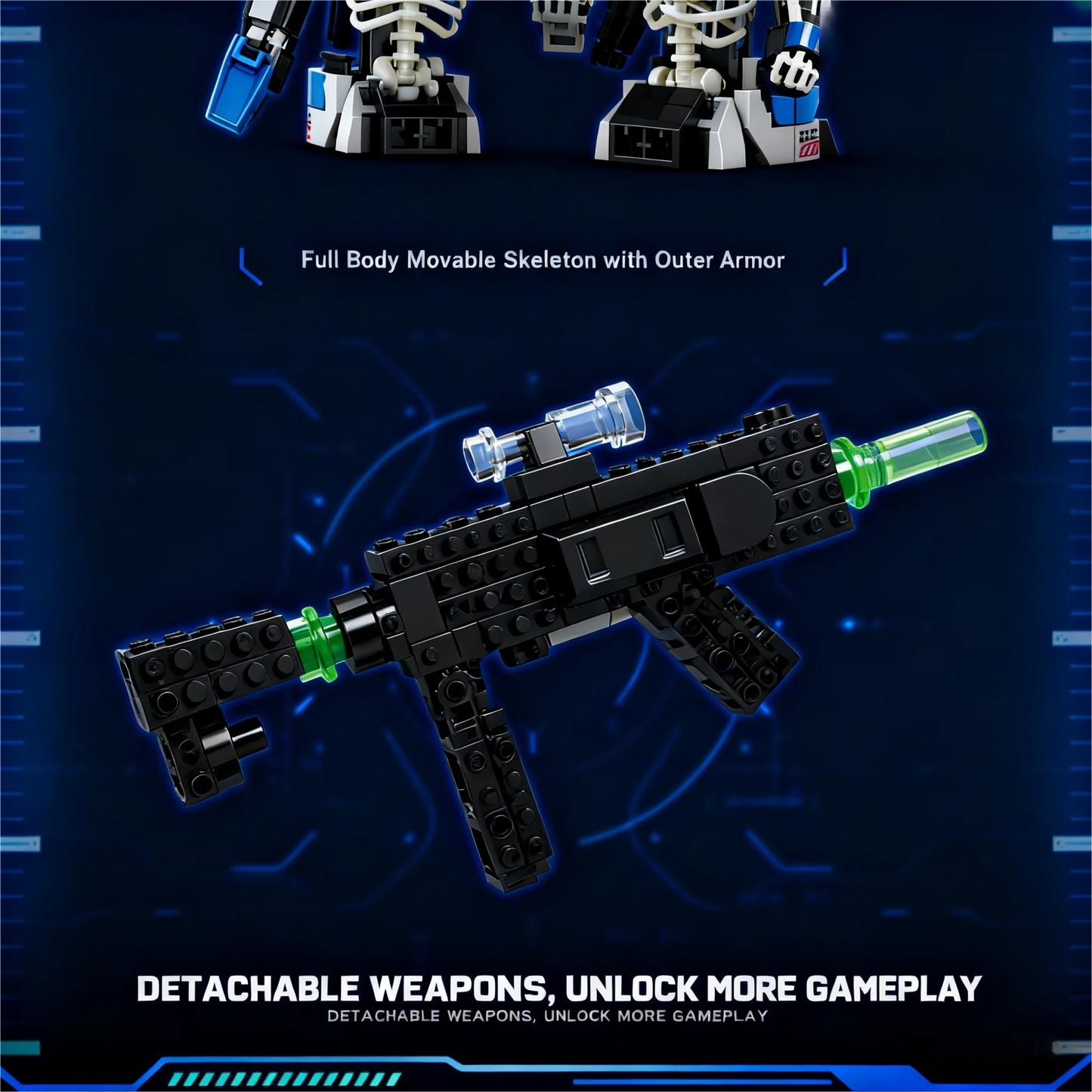 2025 STEM Building Blocks Kit, DIY Mecha Robot Model Educational Construction Toys for Kids Ages 8-12, Creative Birthday Gift