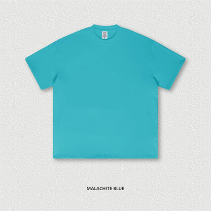 ZODF 2025 Heavy-Weight 425gsm 100% Cotton T-Shirts For Men Unisex Summer Oversized O-Neck Basic Solid T Shirt Brand Tees HY0485