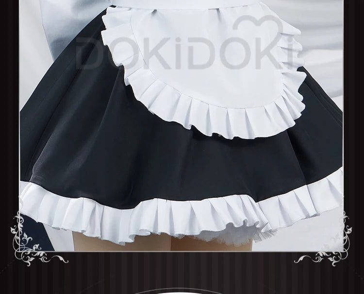 Gotou Hitori Cosplay Anime Bocchi the Rock! 【S-2XL】DokiDoki Cute Maid Uniform Dress Gotou Hitori Women Cosplay Costume Plus Size