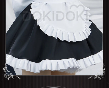 Gotou Hitori Cosplay Anime Bocchi the Rock! 【S-2XL】DokiDoki Cute Maid Uniform Dress Gotou Hitori Women Cosplay Costume Plus Size