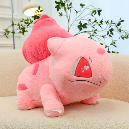 30/90cm Bulbasaur Huge Pokemon Anime Plush Toy Big Pokémon Plushie Kawaii Semi-finished Leather Holster Pillow Gift for Children