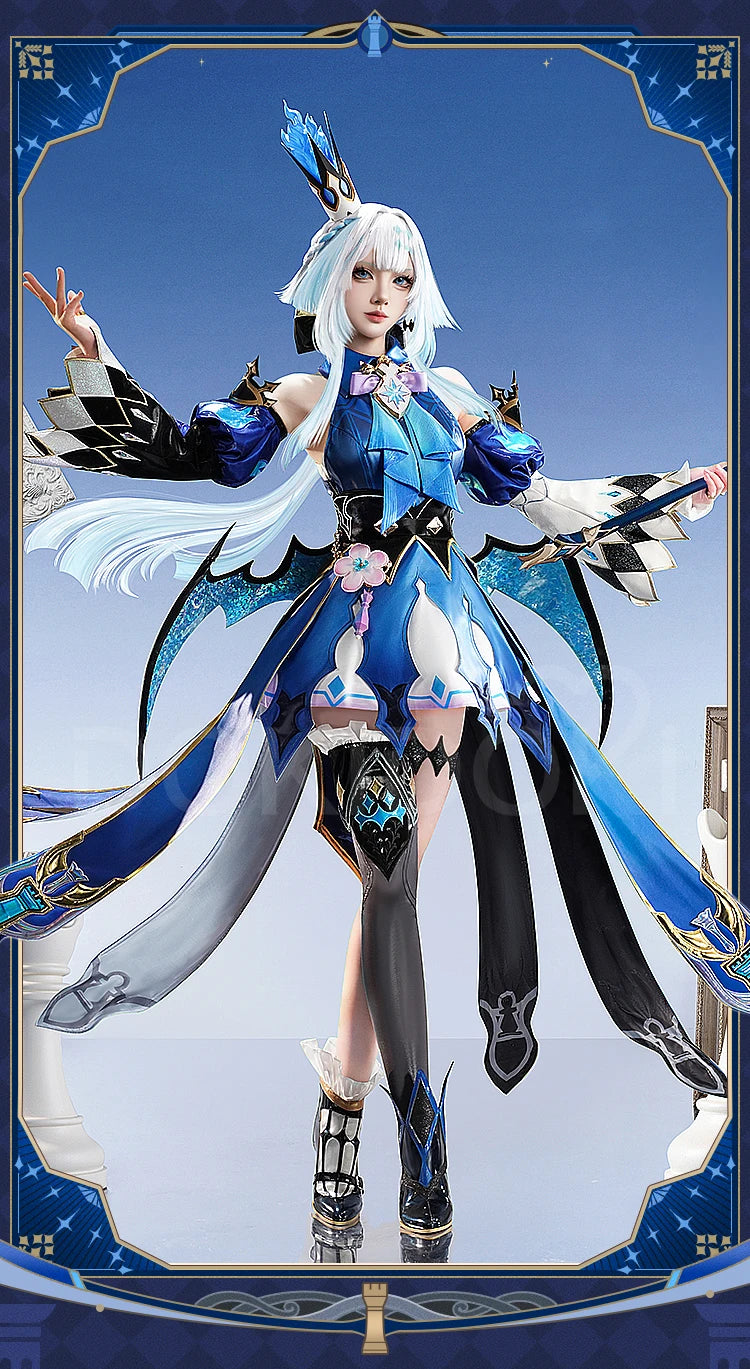 Cerydra Cosplay Costume Game Honkai: Star Rail【S-2XL】DokiDoki-SR HSR Women Halloween Dress Cosplay Cerydra Wings Wig Plus Size