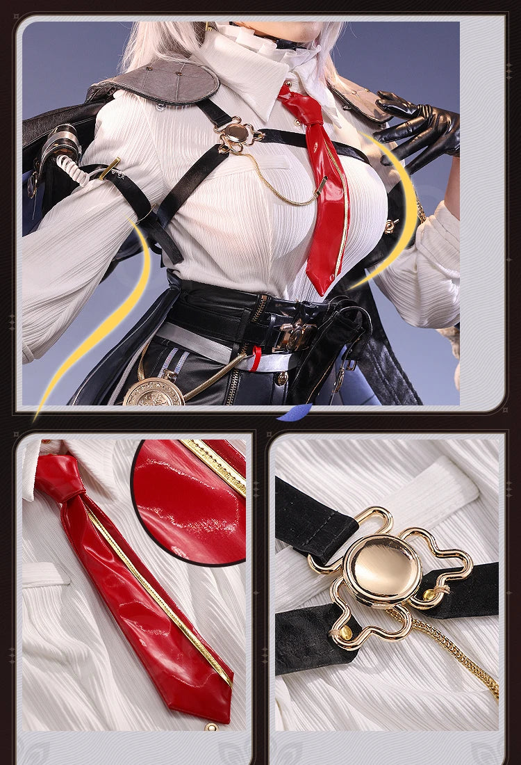 IN STOCK Zani Cosplay Costume Game Wuthering Waves DokiDoki-SR Women Costume Zani Cosplay Wig Metal Accessories Halloween