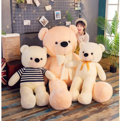 160Cm Big sweater bow tie Plush Toy Teddy Bear Giant Stuffed Animals Birthday Anniversary Gift Soft Sleeping Pillow Grilfriend
