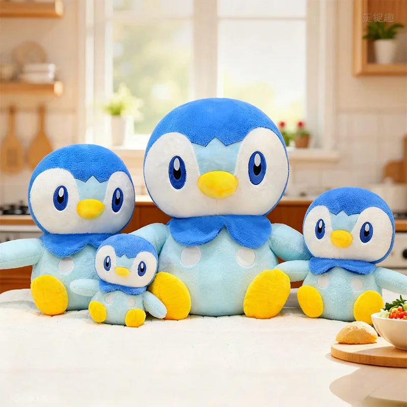 30/80cm Piplup Pokemon Large Plush Toys Anime Doll Cute Giant Pokémon Penguin Cartoon Stuffed Plushie Pillow Gift for Kid Xmas