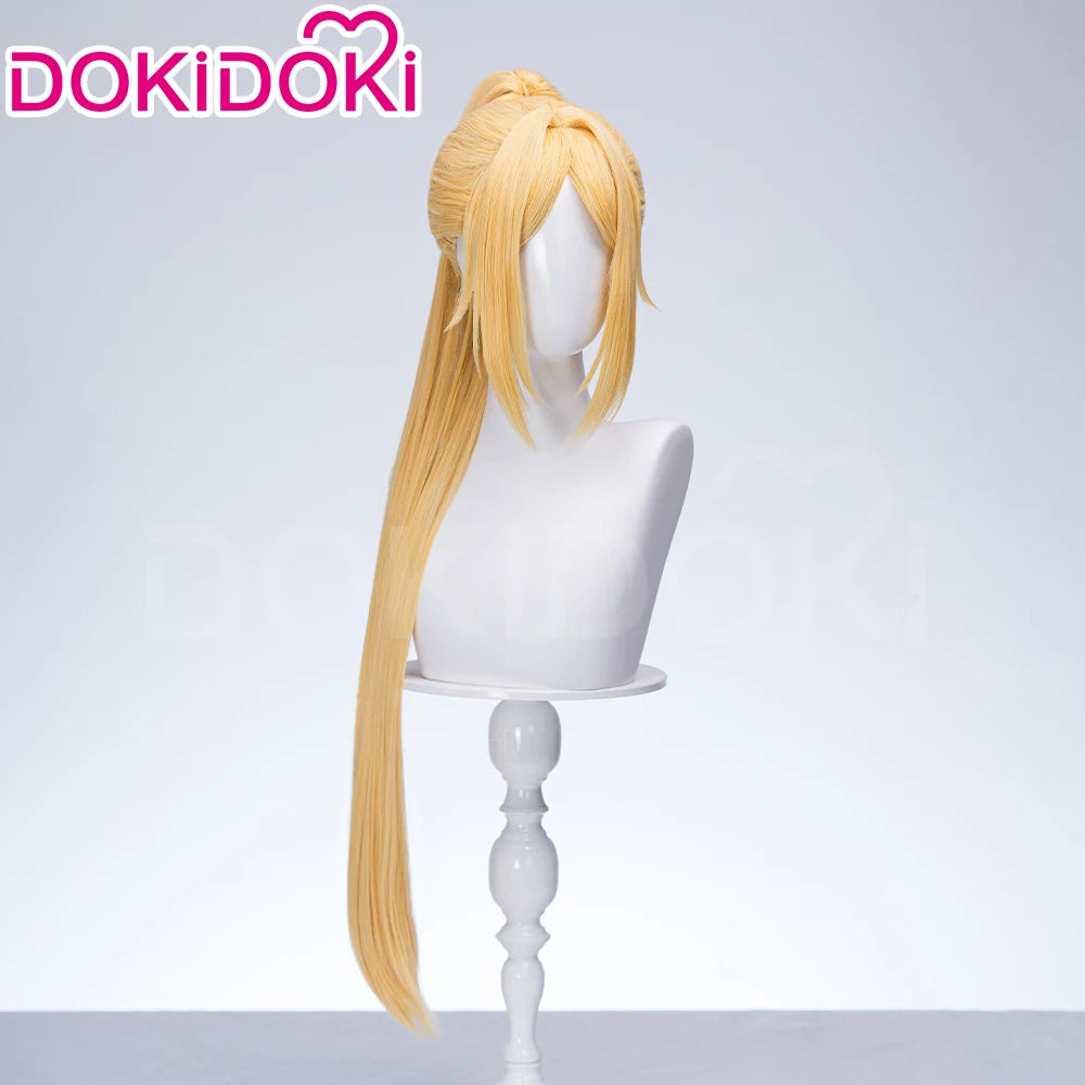 Trigger Wig Game Zenless Zone Zero DokiDoki ZZZ Trigger Cosplay Women 80cm Yellow Long Hair Free Wig Cap