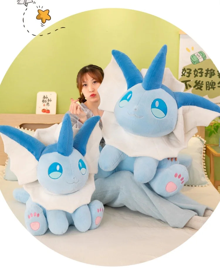 30-60CM Big Size Pokemon Plushies Vaporeon Kawaii Peluche Cartoon Anime Stuffed Animal Comfortable Soft Doll Children Toy Gift