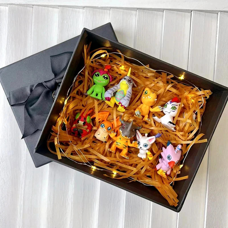 Hot 9Pcs/set Digimon Digimon Adventure Anime Figure Model PVC Collection Ornaments Statue Dolls Birthday Toy Gifts Gifts