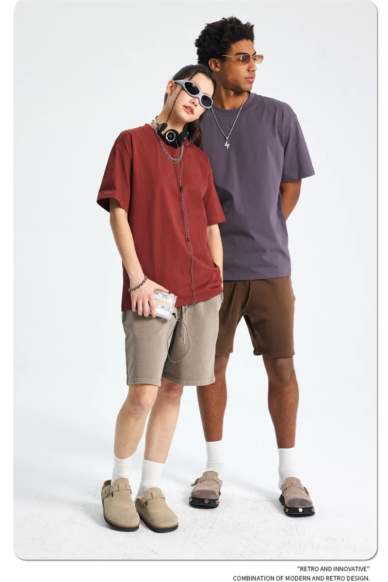 ZODF Fashion 2025 Summer Men Sorona T-Shirts Unisex Casual Cool Feeling Quick Dry O Neck 245gsm T Shirt Brand Tees HY1032