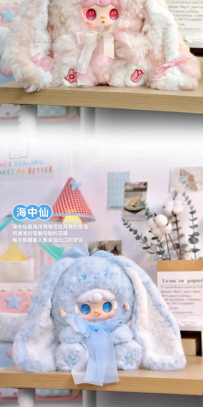 Yooki 400% Bunny'S Florall Fragments Series Vinyl Blind Box Doll Accompany Soft Plush Doll Mystery Box Desktop Ornament Toy Gift