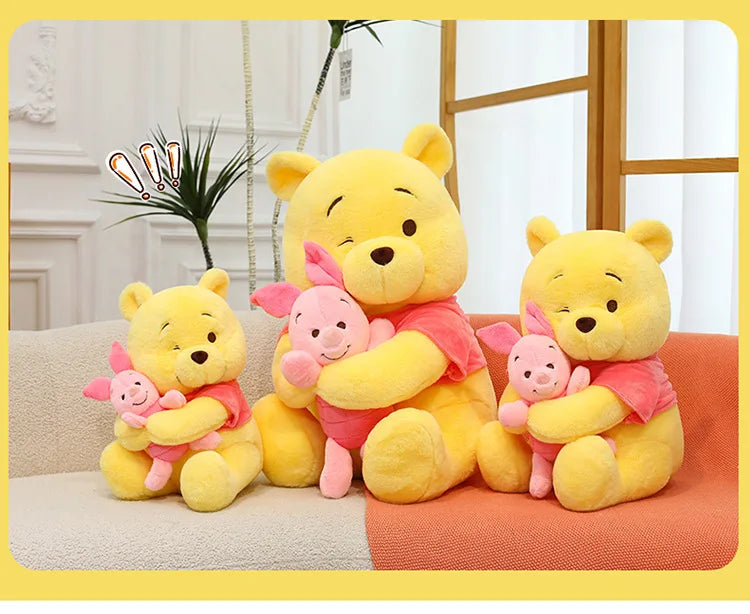 35/45/60cm Big Size Disney Winnie Anime Plush Stuffed Doll Room Decor Plushies Pillows Kawaii Ornaments Children's Holiday Gifts
