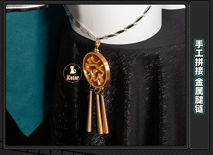 Zenless Zone Zero Lucia Cosplay Costume Wig Uniform Horns Headwear Tail Spook Shack Halloween Party for Women Girls Role Play