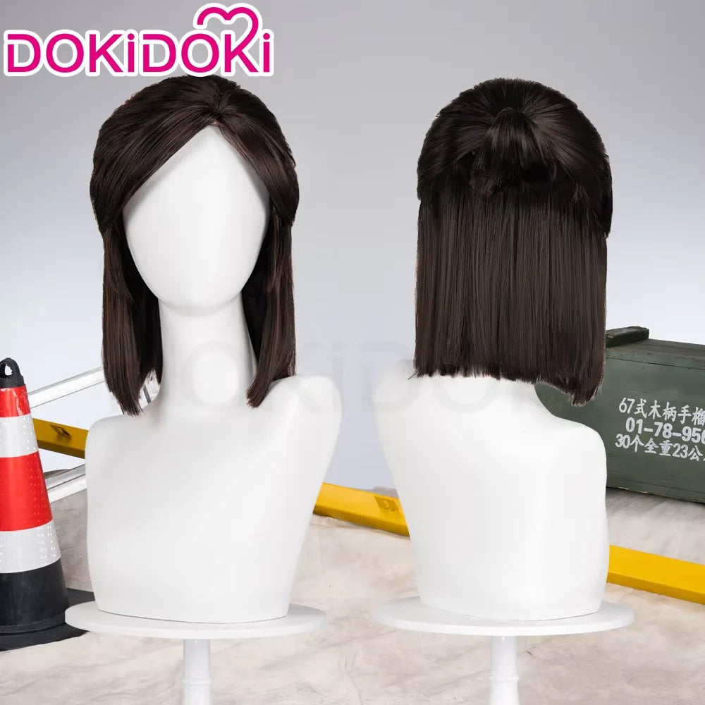 Ishaa Ekkoo Maddiee Aniviaa LeBlancc Cosplay Wig Game Anime DokiDoki Women Men Short Hair Ishaa Cosplay Free Wig Cap