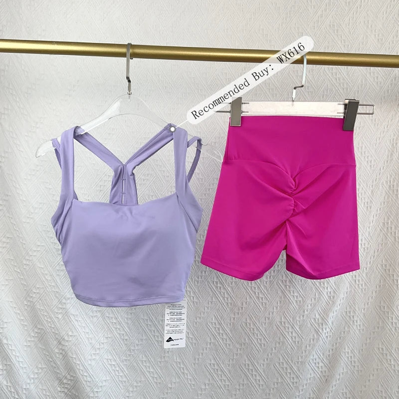 Women Sports High Waist Yoga Legging Shorts Squat Proof Quick Dry Fitness Workout Gym Cycling Tight