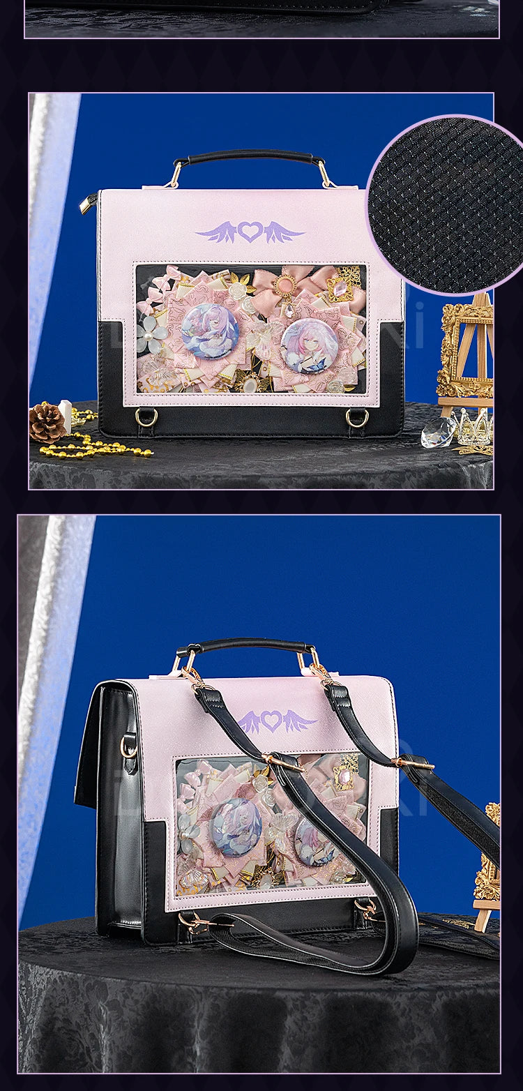 Sunday Elysia Doujin Bag Game Honkai Star Rail DokiDoki Sunday Cosplay Props School Bag HSR Itabag Halloween