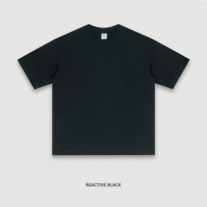 ZODF New 2025 Men Basic Solid 255gsm Cotton T-Shirts Unisex Loose Breathable Comfortable T Shirt Brand Clothes HY0973