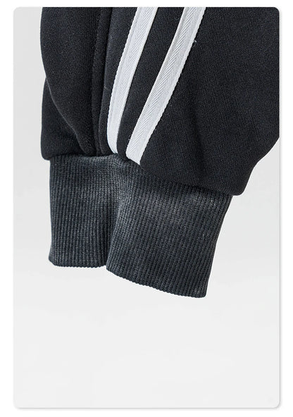 ZODF Retro 2024 Winter Men Zipper Fleece Hoodies Unisex Oversized Washed 360gsm Sport Knitted Hooded Coat HY0905