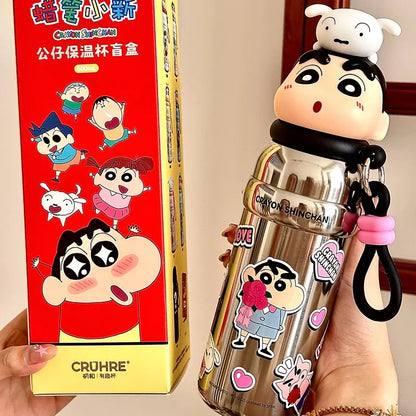 Original Crayon Xiaoxin Insulated Cup Blind Box Cute Large Capacity Portable Water Cup Christmas Surprise Girl Gift Mystery Box