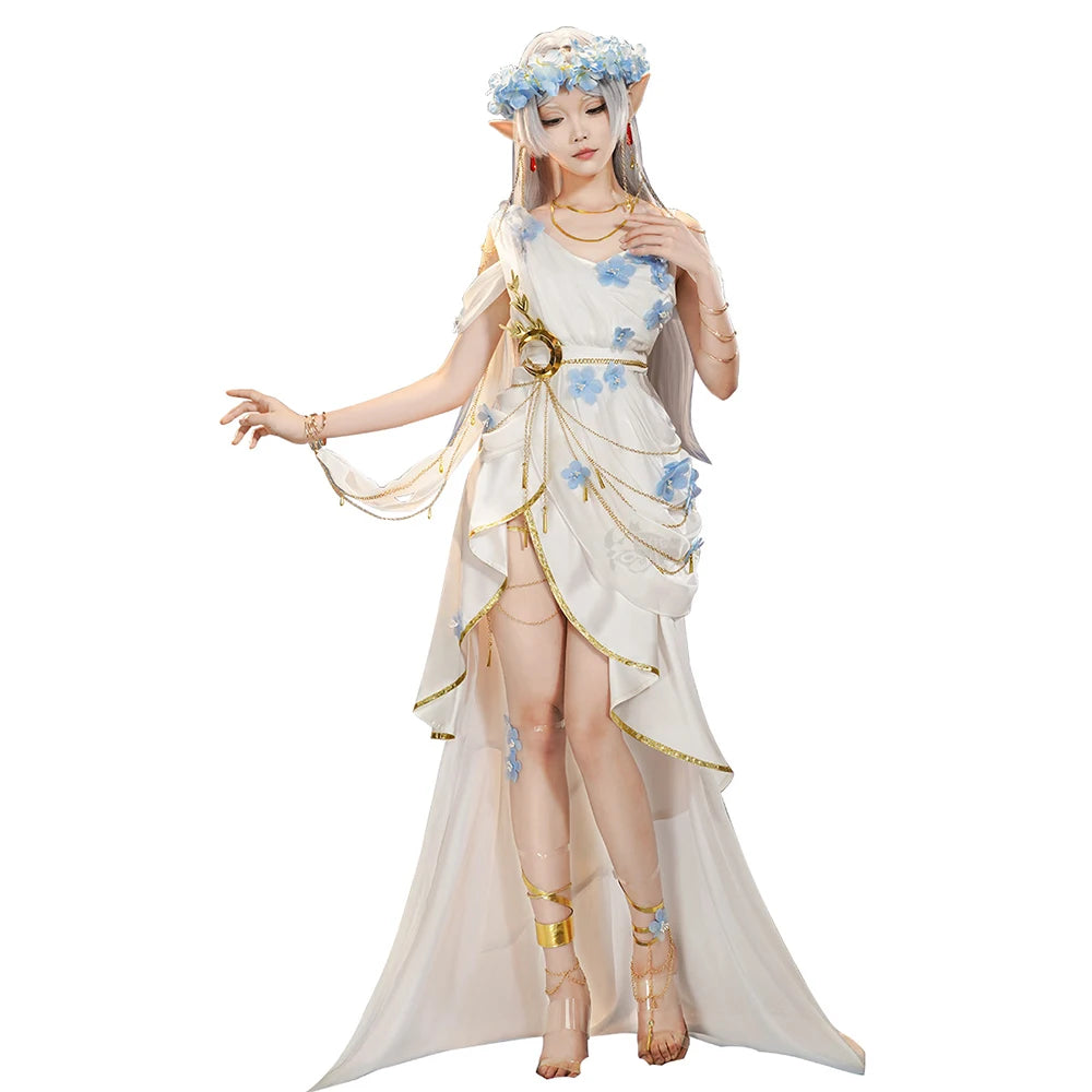 IN STOCK Frieren Cosplay Doujin Costume Anime Frieren: Beyond Journey's End DokiDoki-SR Women Witch Dress Frieren Oracle Wig