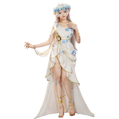 IN STOCK Frieren Cosplay Doujin Costume Anime Frieren: Beyond Journey's End DokiDoki-SR Women Witch Dress Frieren Oracle Wig