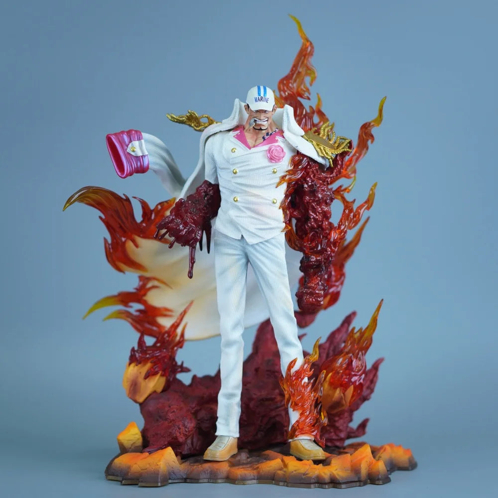 34cm Anime One Piece Sakazuki PVC Action Figure Statue Desktop Ornament Model Toy Gift