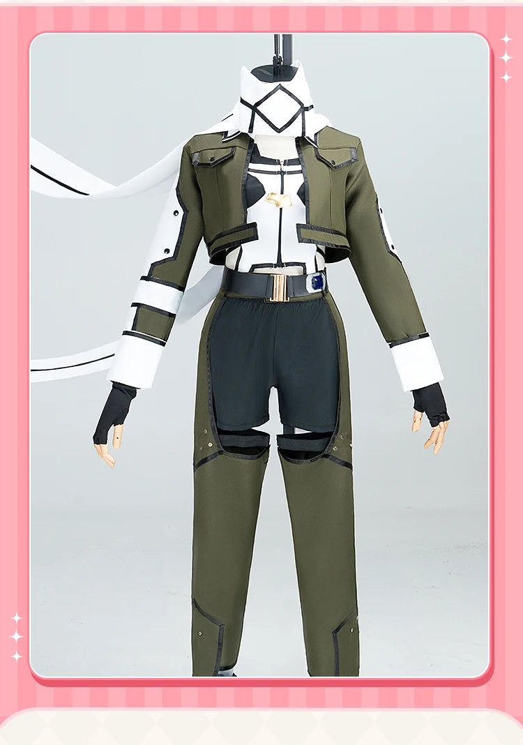 Asada Shino Cosplay Costume Anime Sword Art Online Cosplay SAO【S-2XL】DokiDoki-N Shino Asada Cosplay Women Costume Plus Size