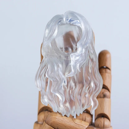 OB11 Transparent Parts Head Shell replacement Korean style Plastic Hair Transparent Replacement Doll Hair Head Mold For Obitsu11
