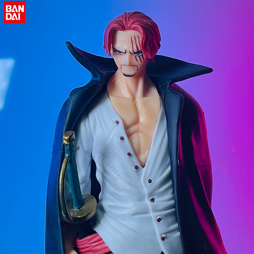New 18cm One Piece Anime Figure Red Hair Shanks Action Figures Cartoon Figure Model PVC Doll Collection Decoration Kid Toy Gift