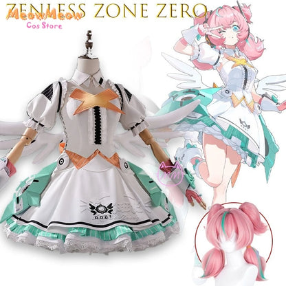 Zenless Zone Zero Aria Cosplay Costume Set Polyester