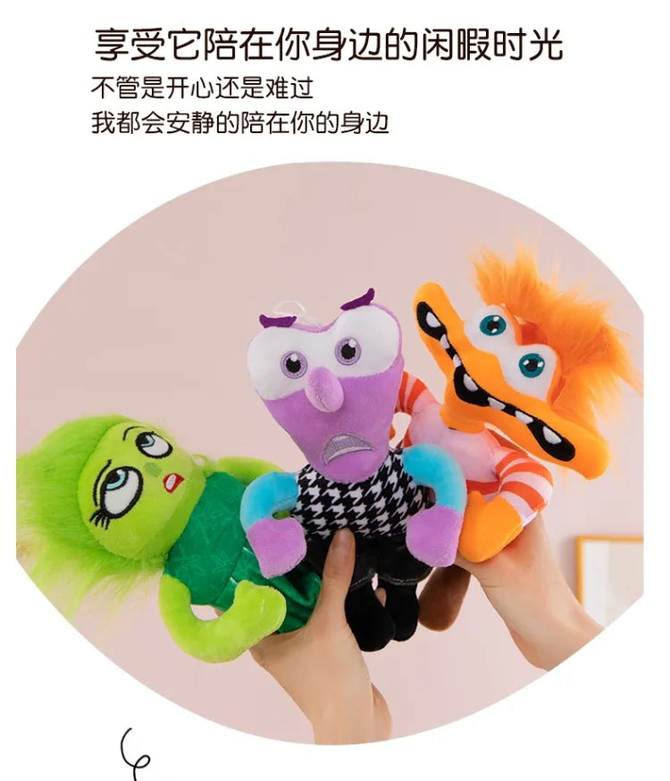 New Inside Out 2 Plush Anxiety Doll Cute Joy Fear Anger Disgust Sadness Riley Plushish Toys Collection Model Toy Birthday Gift