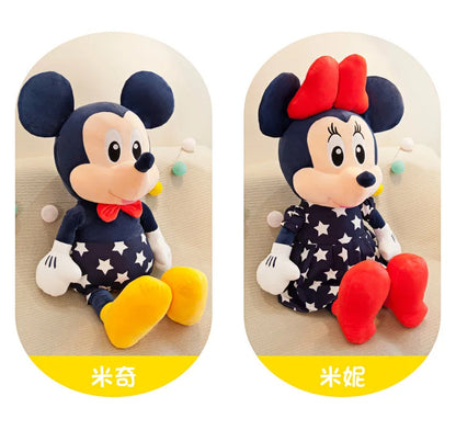 Disney 95cm Plush Star Mickey Minnie Toy Large Couple Mickey Mouse Pillow Kids Stuffed Doll Birthday Xmas Gift for Children