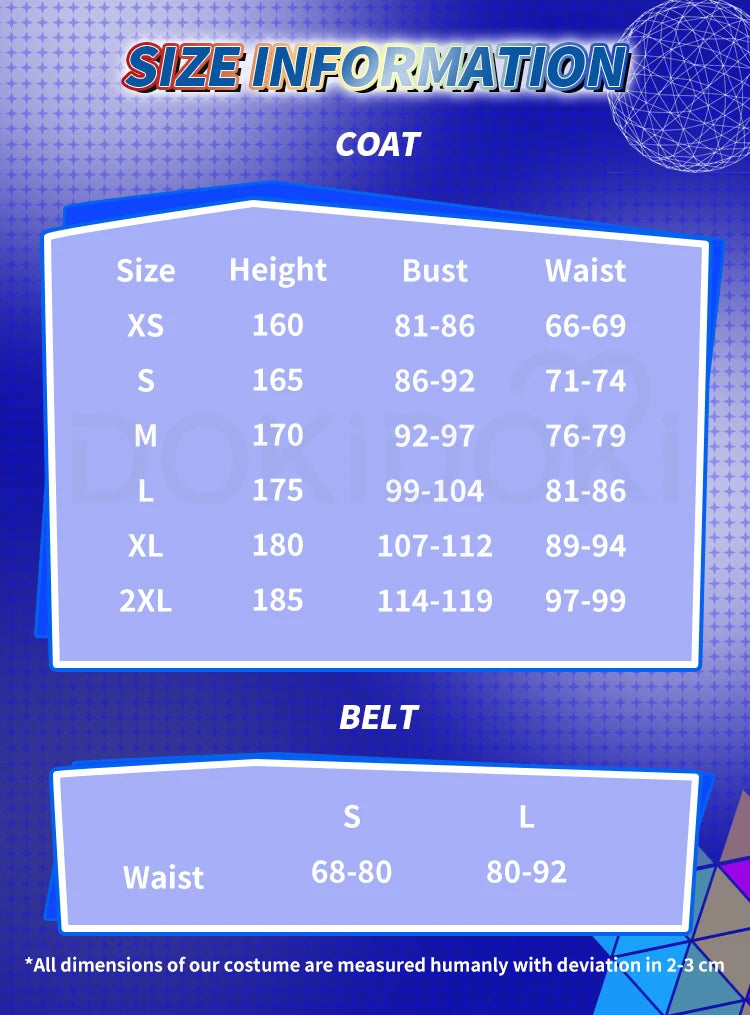 IN STOCK Seragaki Aoba Cosplay Costume Game Dramatical Murder【XS-2XL】DokiDoki-R Halloween Coat Seragaki Belt Plus Size