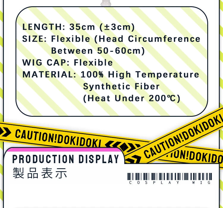 IN STOCK Jimmy Curly Wig Game Mouthwashing Cosplay DokiDoki Men 35cm Short Hair Jimmy Cosplay Free Wig Cap