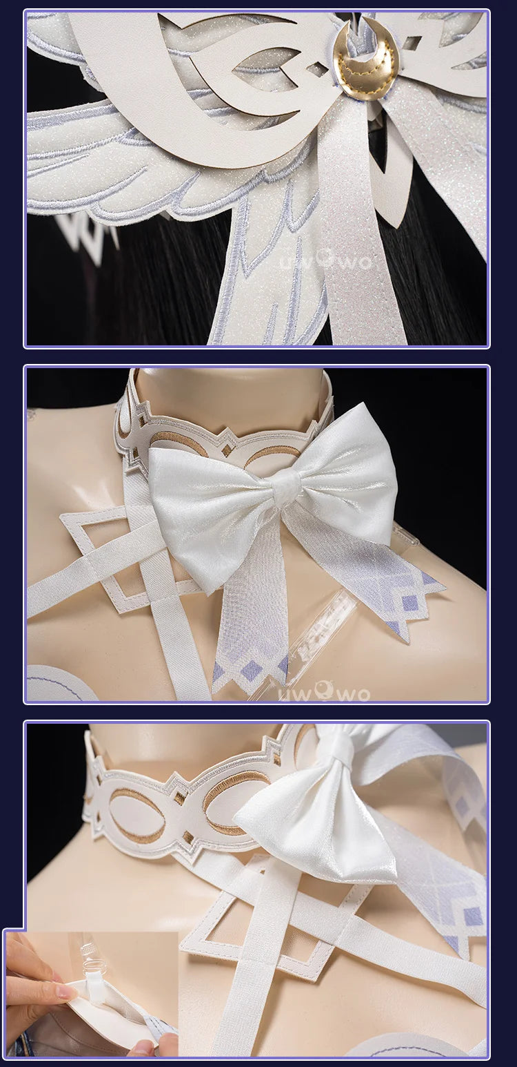 PRE SALE UWOWO Columbina Cosplay Game Genshin Impact Columbina 'Damselette' Snezhnaya Cosplay Costume Halloween Costume
