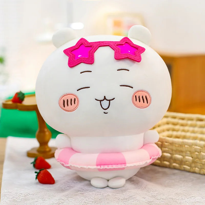 25/35/45cm Big Size Chiikawa Cartoon Anime Plush Stuffed Doll Hachiware Room Decoration Plushies Pillow Ornaments Holiday Gift