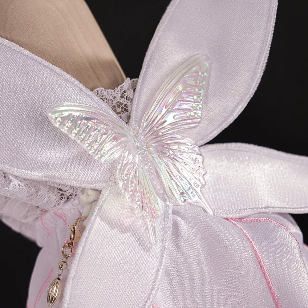 Genshin Impact Columbina Cosplay Costume Wig Dress FES 2026 Skin The Damselette Eleven Fatui Harbingers Halloween for Women Girl