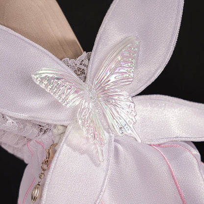 Genshin Impact Columbina Cosplay Costume Wig Dress FES 2026 Skin The Damselette Eleven Fatui Harbingers Halloween for Women Girl