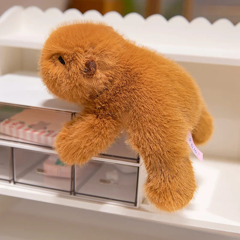 18-40cm Cozy Lying Stuffed Animals Cute Racoon Capybara Sloth Dog Plush Toys Soft Kawaii Soft Doll Sleep Pillow For Girl Boy