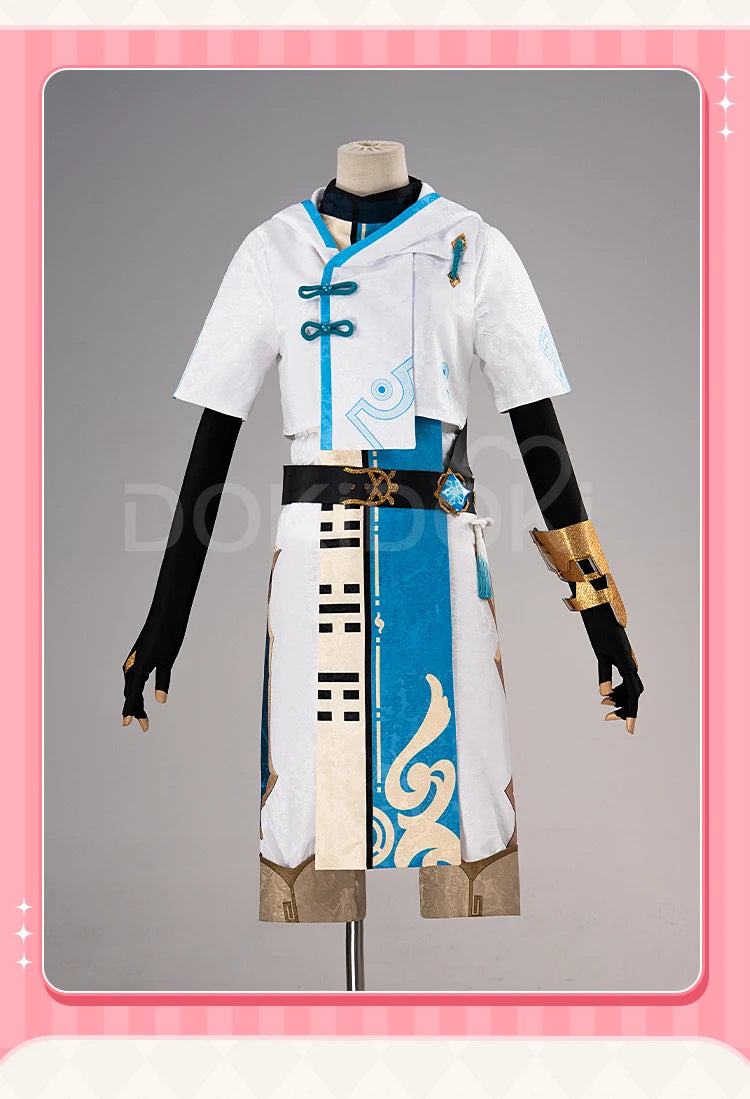 Chongyun Cosplay Costume Game Genshin Impact【XS-3XL】DokiDoki-N Men Chongyun Plus Size