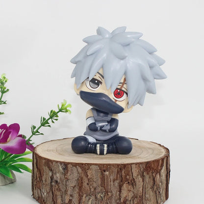 10cm Naruto Anime Figure Naruto Shippuuden Uchiha Itachi Action Figure Q Version Kakashi Figurine PVC Collection Model Doll Toys