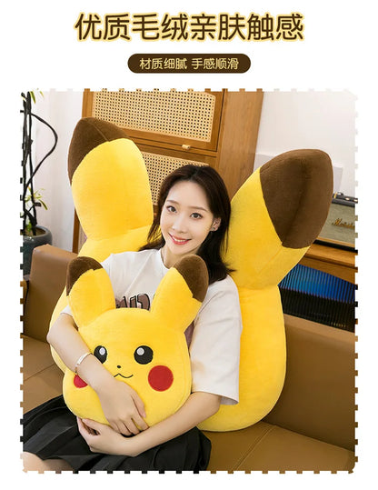 90cm Super Big Size Pokemon Pikachu Anime Plush Stuffed Doll Kawaii Room Decorated with Plushies Pillow Holiday Gifts