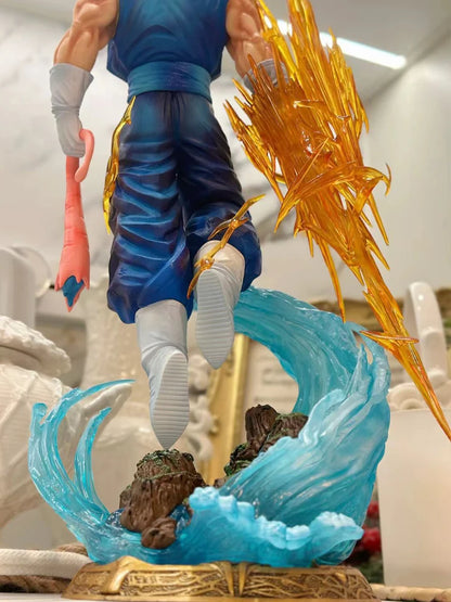 Dragon Ball LK Toys Vegetto Anime Figure 40cm Vegetto 2.0 Figure 3 Heads PVC Statue Collection Model Desk Decoration Custom Toy