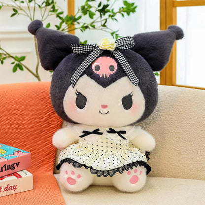 Sanrio Big Size 80cm Cute Kuromi My Melody Soft Stuffed Sofa Body Throw Pillow Plush Toys Dolls Kawaii Room Decor Holiday Gifts