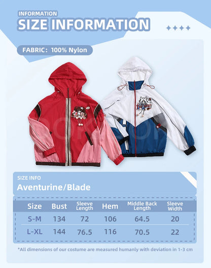 Aventurine Blade Robin Firefly Sparkle Feixiao Doujin Cosplay Costume Game Honkai: Star Rail DokiDoki-SR HSR Sunscreen Jacket