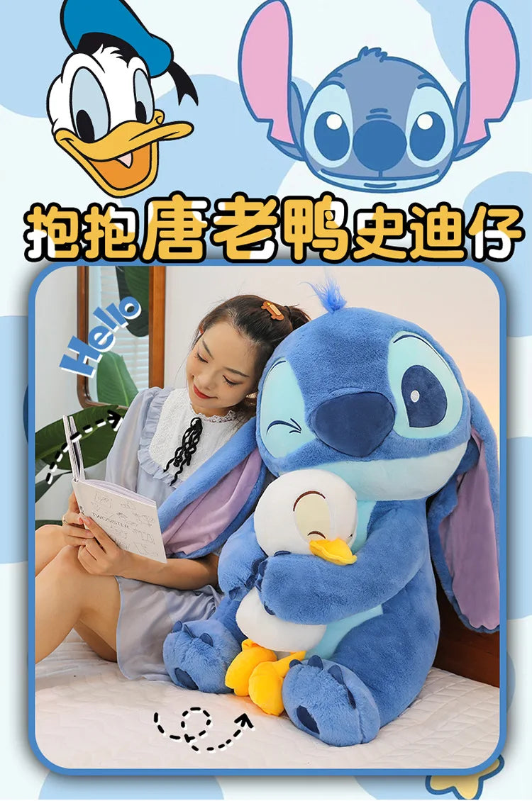 67cm Big Size Disney Lilo & Stitch Anime Plush Stuffed Doll Room Kawaii Plushies Pillow Decorations Children's Holiday Gifts