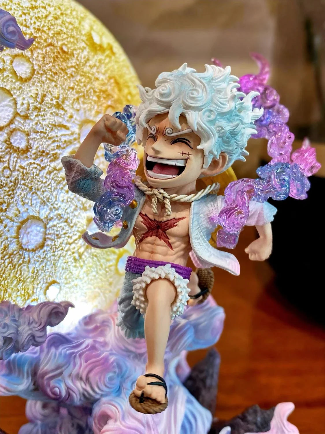 14cm One Piece Luffy Anime Figure Moon Nika Luffy Action Figurine PVC Statue Models Collection Desk Decoration Toys Gift Doll