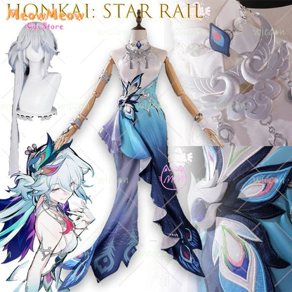 Honkai Star Rail Yao Guang Female Costume Set Polyester - suit wig / xs 36