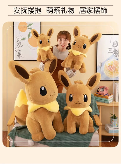 40/50/70CM Big Size Pokémon Eeveelutions Plushies Anime Stuffed Toy Cartoon Comfortable Soft Doll Ornament Bolster Gift for Kid